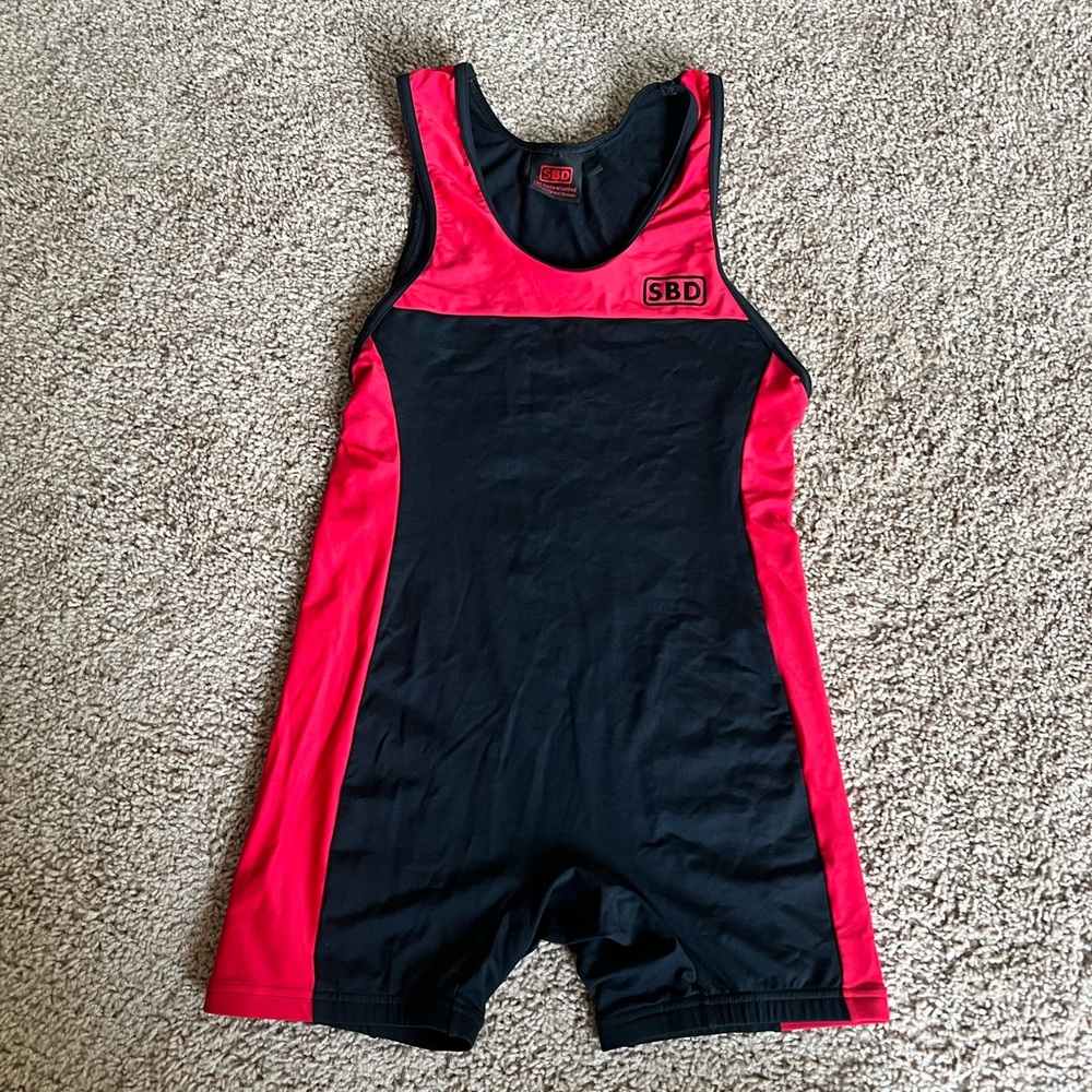Black and Red SBD SINGLET size medium